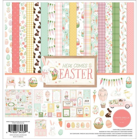 Carta Bella Here Comes Easter Paper Pad 30x30cm