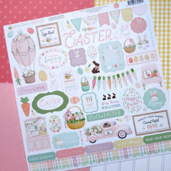 Carta Bella Here Comes Easter Paper Pad 30x30cm