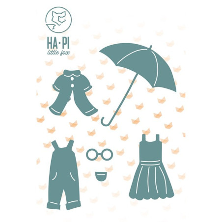 HA-PI Little Fox COZY COTTAGE Hapi au printemps Die Set