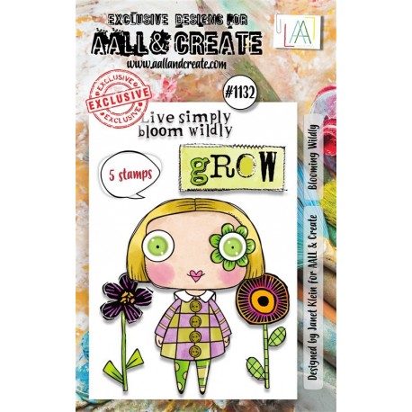 AALL & Create Stamp Set A7 1132 Blooming Wildly