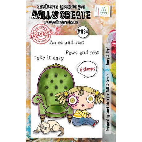 AALL & Create Stamp Set A7 1134 Paws & Rest