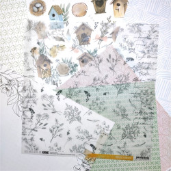 Les Ateliers de Karine Mimosa Forever Collection 30x30cm