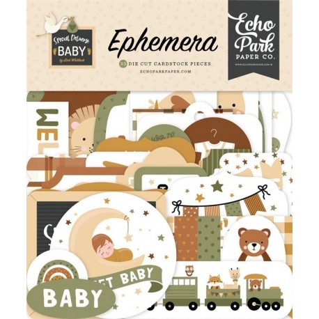 Echo Park Special Delivery Baby Ephemera 33pz