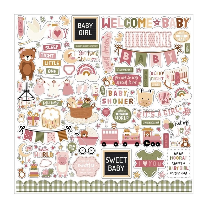 Echo Park Special Delivery Baby Girl Collection Kit 30x30cm