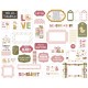 Echo Park Special Delivery Baby Girl Frames & Tags 33pz