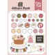 Echo Park Special Delivery Baby Girl Adhesive Brads 25pz+6 Chipboard