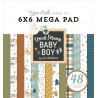 Echo Park Special Delivery Baby Boy Cardmakers Mega Pad 15x15cm