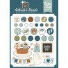Echo Park Special Delivery Baby Boy Adhesive Brads 25pz+7 Chipboard