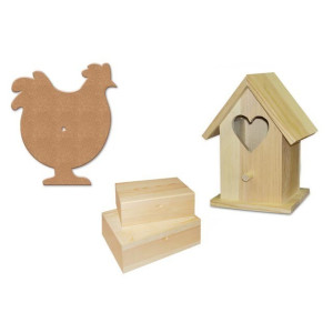 Legno, MDF, cartone e altro